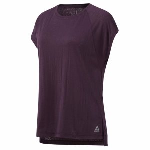 Reebok Burnout T Shirt Damen - Lila - DE 620-OUC